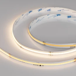Фото #1 товара Светодиодная лента SPI-COB-X378-12mm 24V Warm3000-PX63-BPT (7 W/m, IP20, 5m) (Arlight, бегущий огонь)