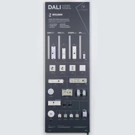 Фото #1 товара Стенд Системы Управления DALI 1760x600mm (DB 3мм, пленка, лого) (Arlight, -)
