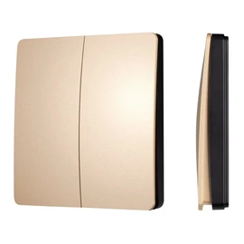 Фото #1 товара INTELLIGENT ARLIGHT Кнопочная панель KINETIC-801-22-2G-WP-SUF Gold (No battery, IP67, 433Mhz) (IARL, IP67 Пластик, 3 года)