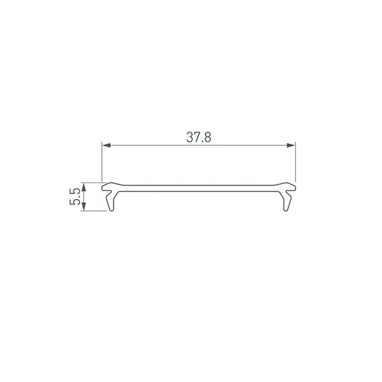 Фото #2 товара Экран ALM-FLAT-S-2020 CLEAR прозрачный (Arlight, Пластик)