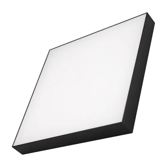 Фото #1 товара Светильник SP-QUADRO-S500x500-50W Warm3000 (BK, 120 deg, 230V) (Arlight, IP40 Металл, 3 года)