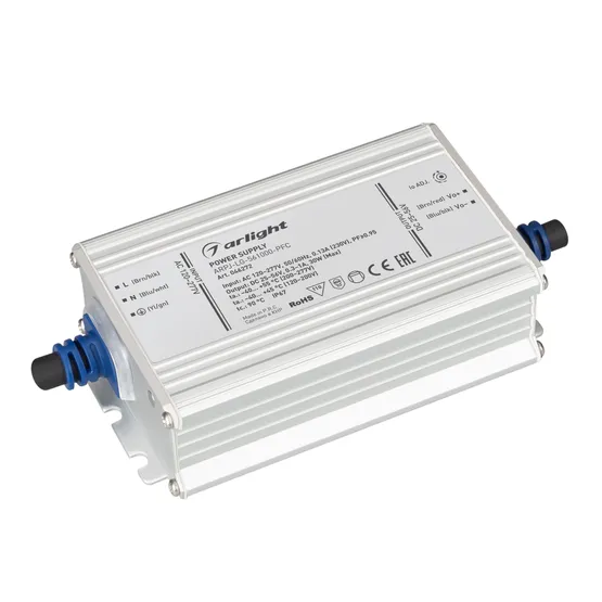 Фото товара Блок питания ARPJ-LG-561000-PFC (30W, 25-56V, 0.3-1.0A) (Arlight, IP67 Металл, 5 лет)