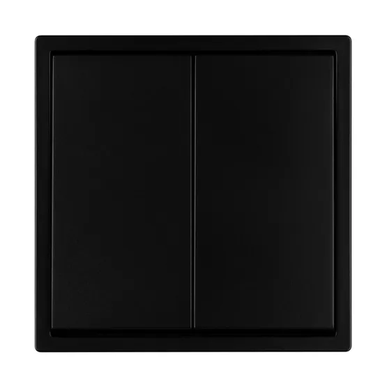 Фото #4 товара Механизм выключателя двухклавишный проходной SWT-TENDO-MKP2-PL-BK (230V, 10A) (Arlight, Черный)