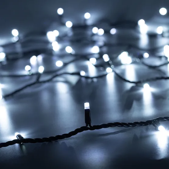 Фото #1 товара Светодиодная гирлянда ARD-STRING-PRO-10000-BLACK-100LED-FLASH WHITE (230V, 7W) (Ardecoled, IP65)