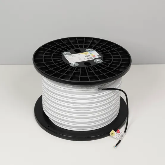 Фото #3 товара Светодиодная лента герметичная MOONLIGHT-SIDE-X336-12x24mm 230V White6500 (11 W/m, IP65, 50m, wire x1) (Arlight, Грибовидная форма)