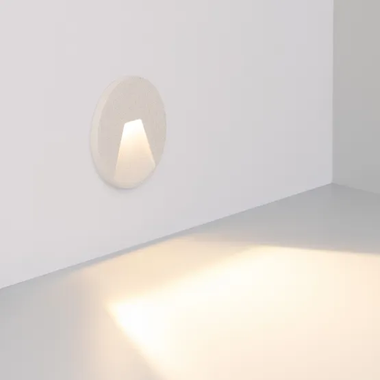 Фото #2 товара Светильник LT-TIE-R120-3W Warm3000 (WH, 75x30 deg, 230V) (Arlight, IP65 Бетон, 3 года)