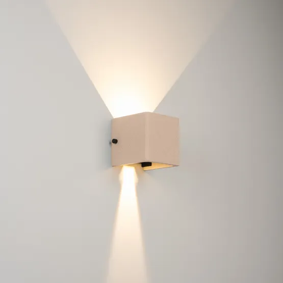 Фото #3 товара Светильник LGD-PERAN-WALL-S120x120-6W Warm3000 (Light ivory, 0-80 deg, 230V) (Arlight, IP65 Бетон, 3 года)