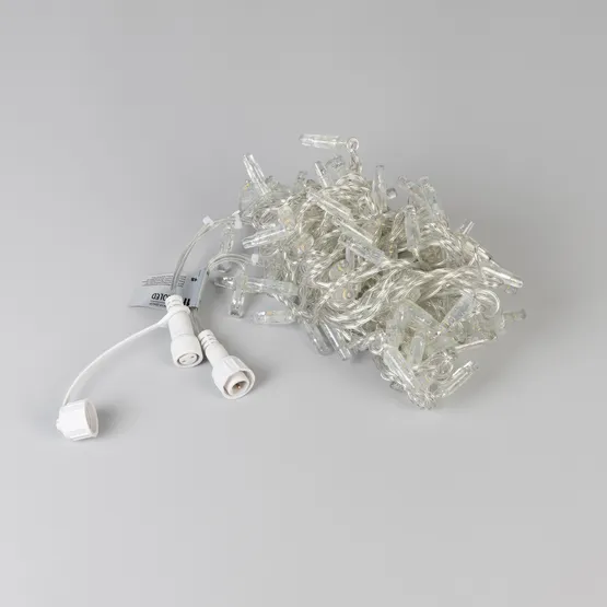 Фото #4 товара Светодиодная гирлянда ARD-STRING-CLASSIC-10000-CLEAR-100LED-FLASH WHITE (230V, 7W) (Ardecoled, IP65)