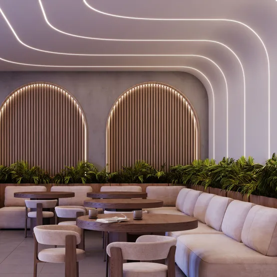 Фото #4 товара Силиконовый профиль WPH-FLEX-1616-TWIST-S11-5m WHITE (Arlight, Силикон)