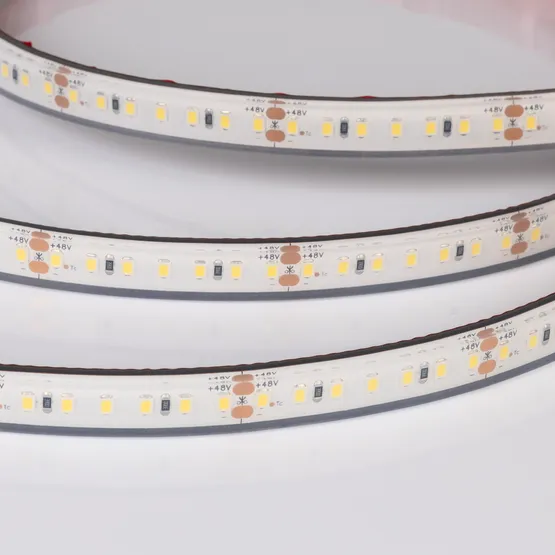 Фото товара Светодиодная лента герметичная RTW-PFS-A140-12mm 48V Warm2400 (12 W/m, IP68, 20m) (Arlight, -)