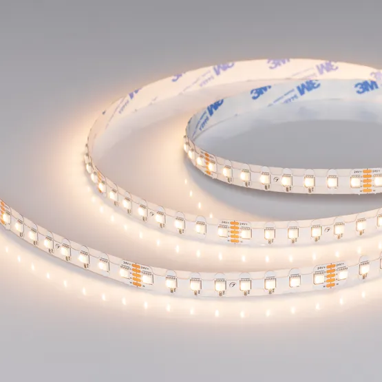 Фото #3 товара Светодиодная лента герметичная RZ-NANO-H96-12mm 24V RGBW-Warm (12 W/m, IP54, 5m) (Arlight, CRI>90)