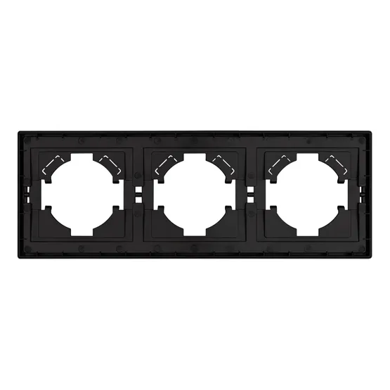 Фото #3 товара Рамка пластиковая FRM-TENDO-PL-3-BK (Arlight, -)