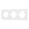 Минифото #1 товара Рамка пластиковая FRM-TENDO-PL-3-WH (Arlight, -)